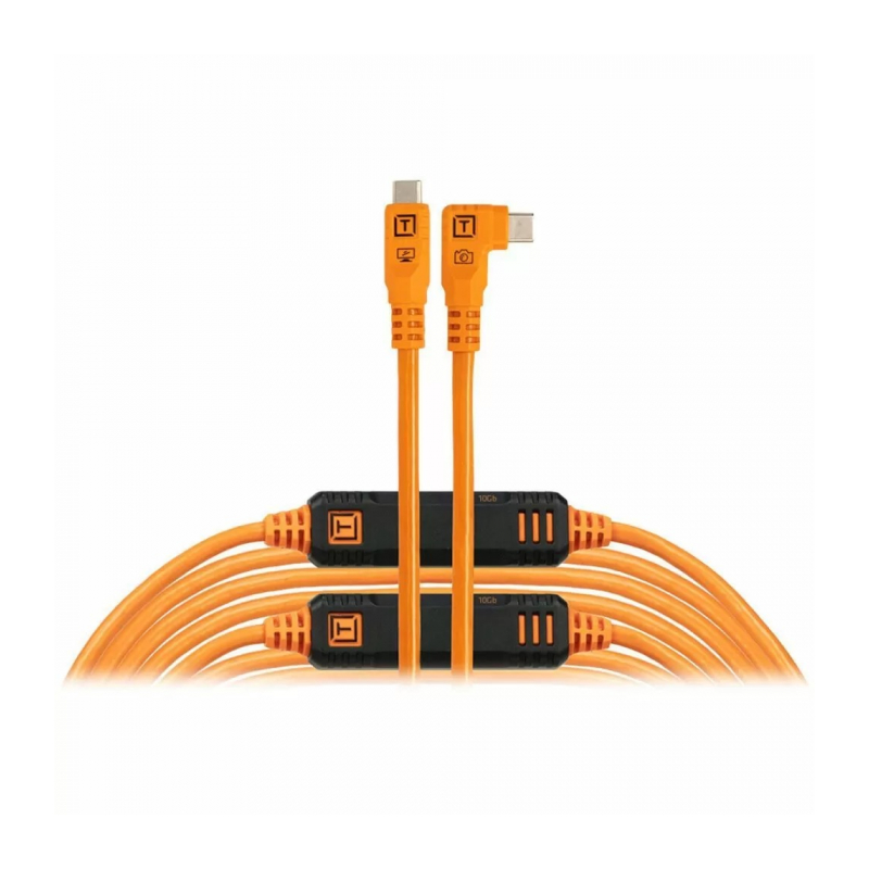 Кабель Tether Tools TetherPro Optima 10G USB-C, 9,4м с угловым разъемом Orange [CUC31RTG2-ORG]